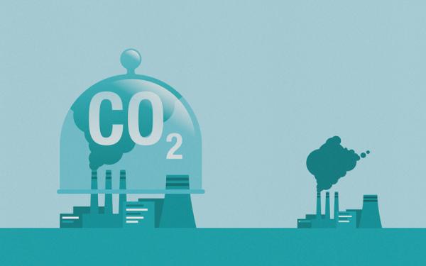 Carbon Capture Technology research - net CO2 footprint neutralize development strategy.CREDIT_istock-2230258838