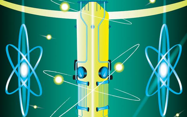 Illustration representing nuclear energy.CREDIT_Giordano Poloni_IKON_00034657