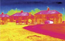 Decarbonising Heat Thermogram Heating of flats Science Photo