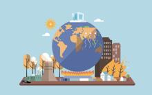Metaphor climate change, global warming and water crisis stock illustration - Credit: iStock - 1773997519