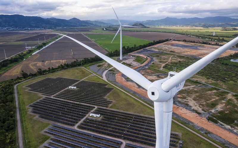 brazil solar panels wind farm - credit- istock-1446908396