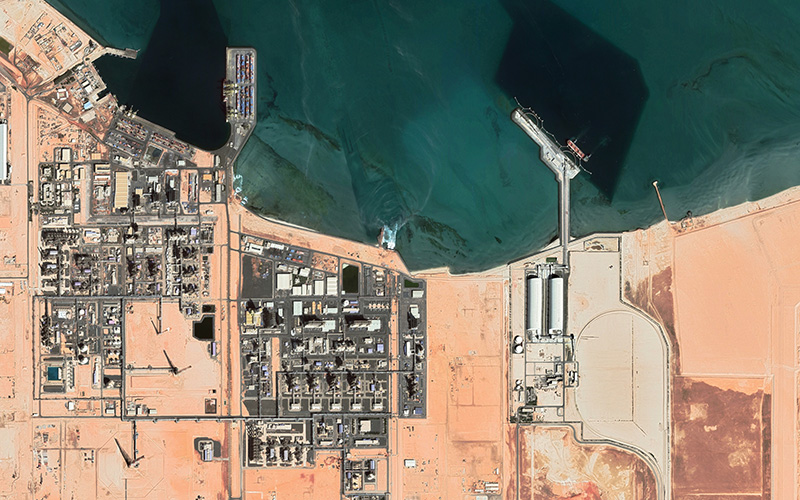 Ruwais Port and Refinery, UAE.credit_shutterstock_2789627201