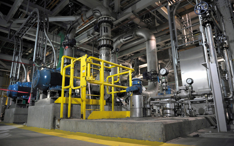 Carbon capture and storage facility during the official opening of the facility at the Boundary Dam Power Station in Estevan, Canada.CREDIT_alamy