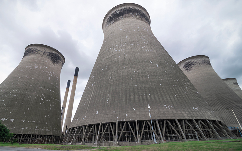 A closed-down coal-fired power station.GettyImages-612434186