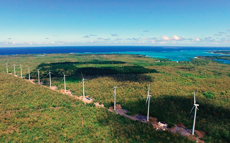 Plaine des Roches Wind Farm, Mauritius. credit_qair
