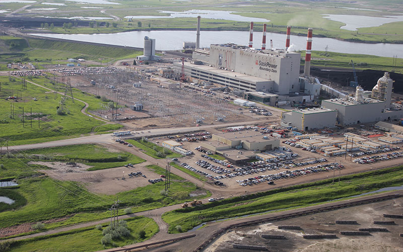Boundary dam power station with carbon capture facility in the foreground-CREDIT-Saskpower