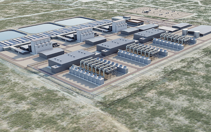 Cascade Advanced Energy Facility: A proposed 12-unit Xe-100 plant (960Mwe/ 2,400Mwt) under development with Energy Northwest in Washington State, part of X-Energy and Amazon’s commitment to deploy at least 5GW by 2039. CREDIT_X-Energy