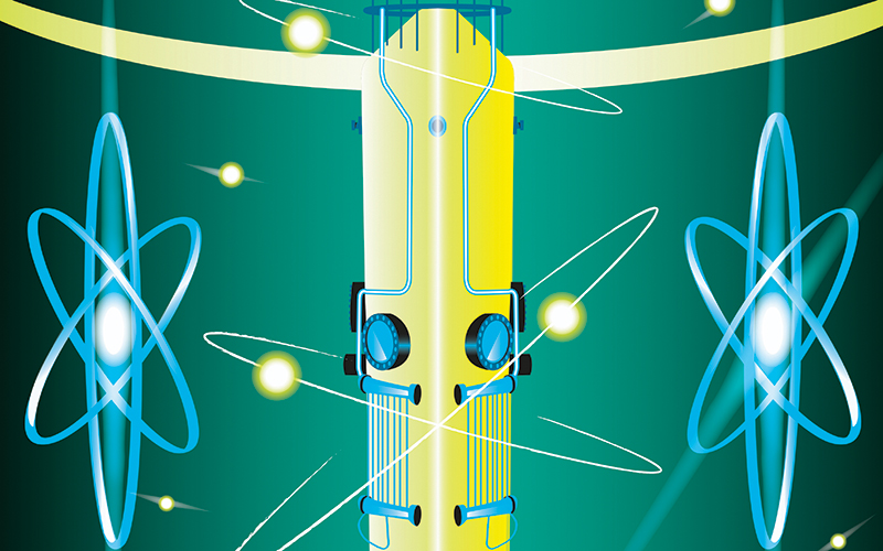 Illustration representing nuclear energy.CREDIT_Giordano Poloni_IKON_00034657