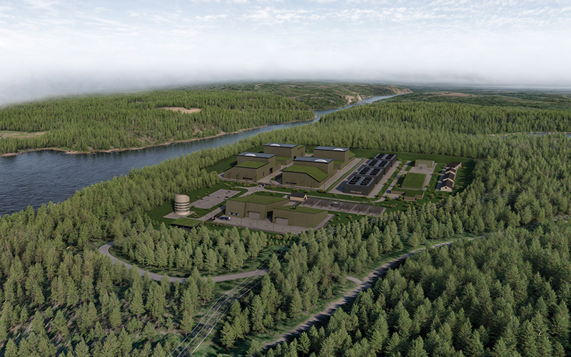 Artist’s impression of a nuclear power plant in Halden, Norway.credit_norsk_kjernekraft